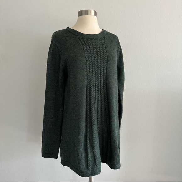 Soft Surroundings Knit Wool Blend Green Sweater M - Picture 10 of 10